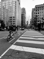 Cycling West Along Richmond at University