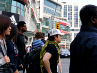 Waiting to Cross Dundas at Yonge