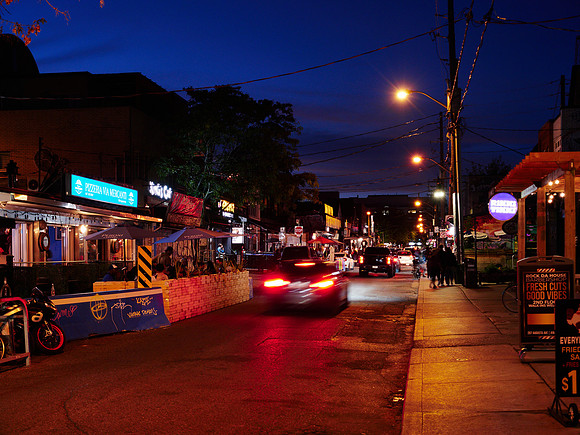 North Along Augusta Avenue