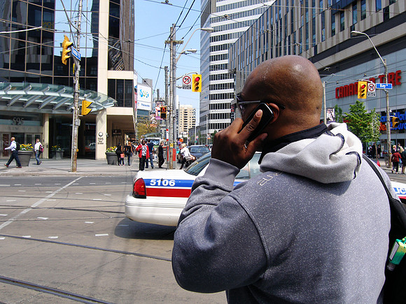 Waiting to Cross Bay at Dundas