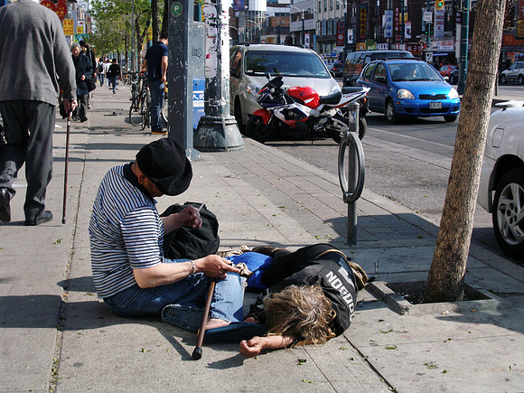 Lying Down Along Spadina