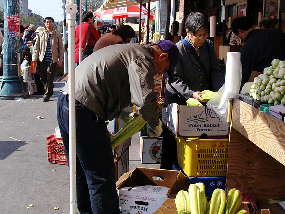 Vegetable Shopping in Chinatown