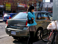 Face Covered Along Spadina